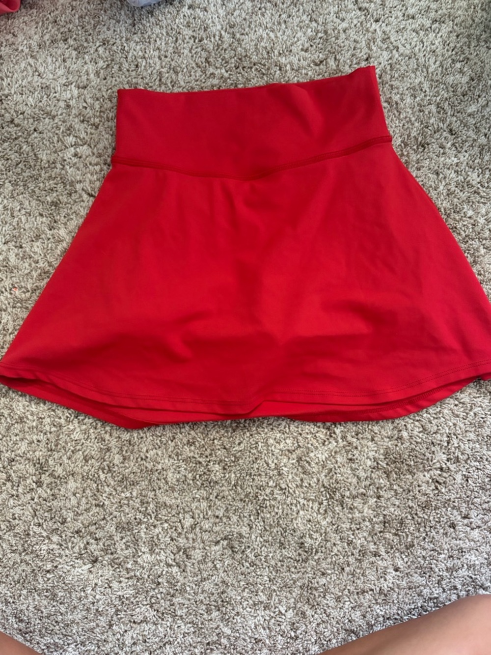 Fivedancewear red skirt with built in shorts